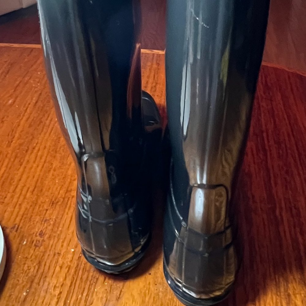 Hunter tall black rainboots size 7 - Picture 4 of 6